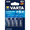 BATTERIA ALKALINA VARTA VARTA-4903/4B  (AAA) MINISTILO DA 1,5 V (CONFEZIONE DA 4 PEZZI)